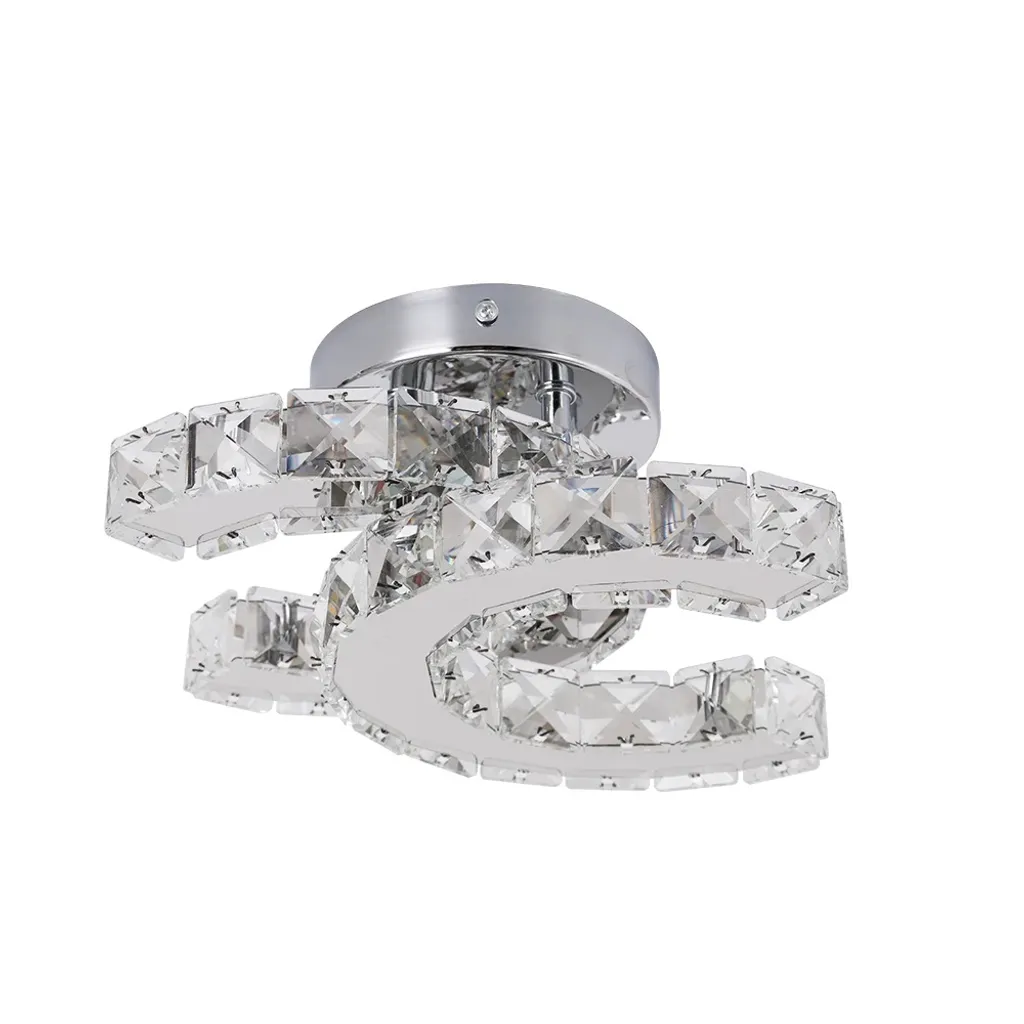 Lustre plafonnier LED en cristal de luxe - Luminaire moderne modulable
