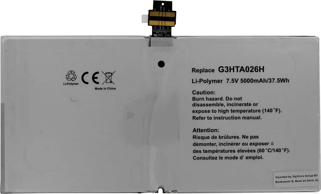 Batterie de Rechange pour Tablette Surface Pro 4 Modèle 1724 Interne - 5