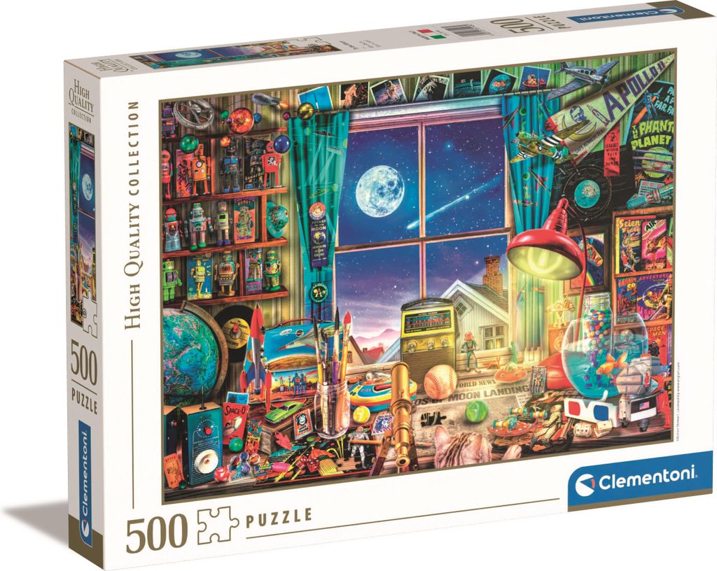 Viaggio alla Luna - Puzzle Clementoni 500 pezzi Alta Immagine del prodotto 