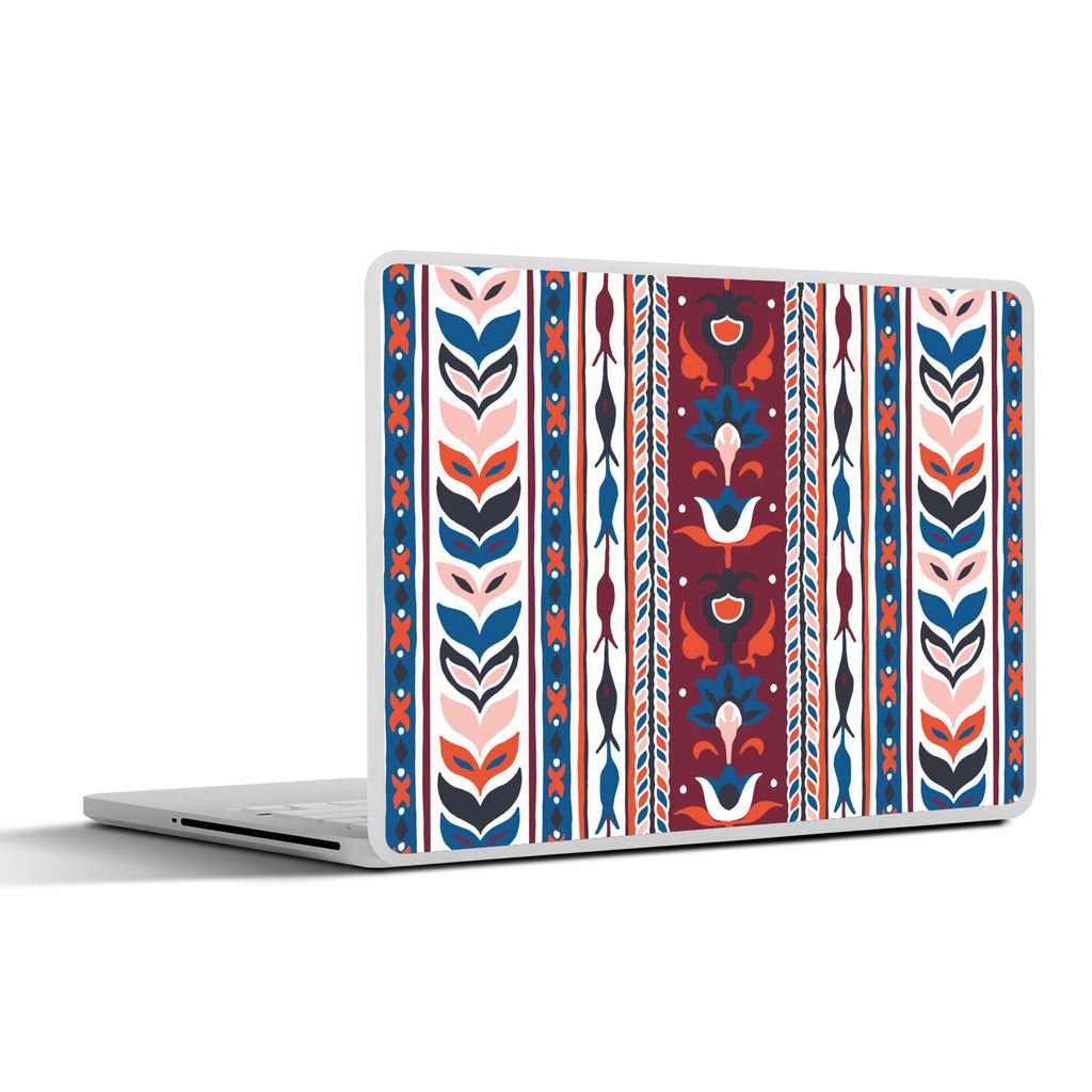 MuchoWow Laptop Aufkleber Sticker Cover Blumen - Muster - Pflanzen - Abstrakt - Minimalismus 30x22 cm - Laptop-Sticker