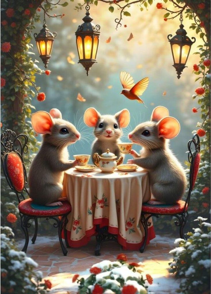 Alipson Puzzle - Puzzle Tea Time mouse - 500 dielov