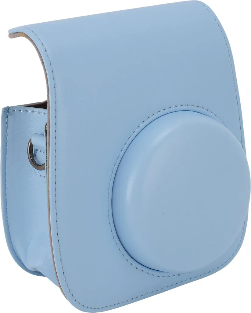 Housse Instax Mini 12 Bleu Hortensia en Cuir PU avec Album et Filtres