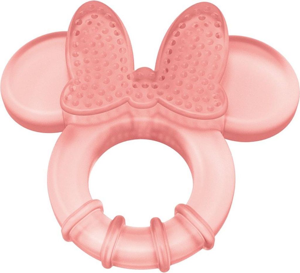 STOR Disney Minnie Zahnfleischmassagegerät für Kinder, BPA-freier Kunststoff, wiederverwendbar und waschbar, frisch und voller Wasser