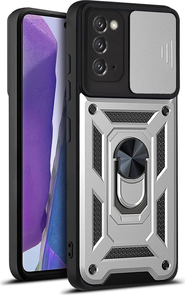 Galaxy Note 20 Hülle mit 360° Drehbarer Magnetische Ring Ständer Halter Dia Kameraschutz TPU Bumper Silikon Schutzhülle für Samsung Galaxy Not...