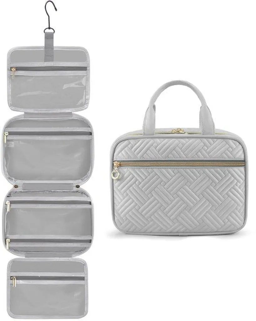 Trousse maquillage grand format étanche avec crochet rotatif 360°