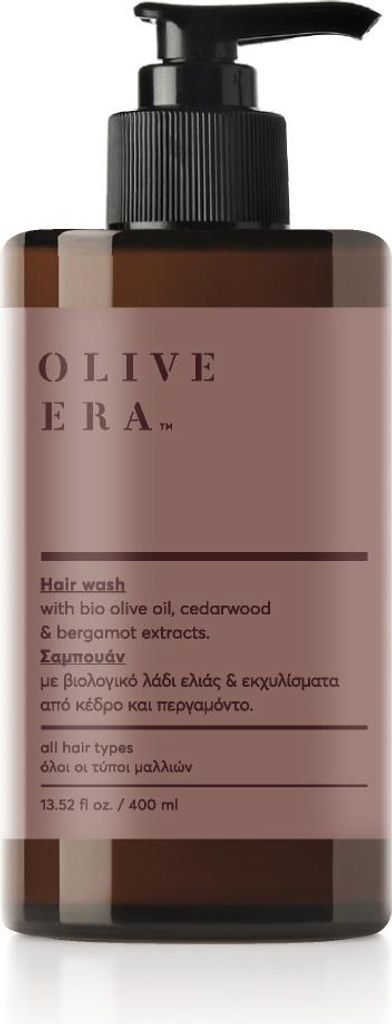 Olive Era Shampoo Bio-Olivenöl 400ml | Sanfte Pflege & Glanz Cedarwood & Bergamot