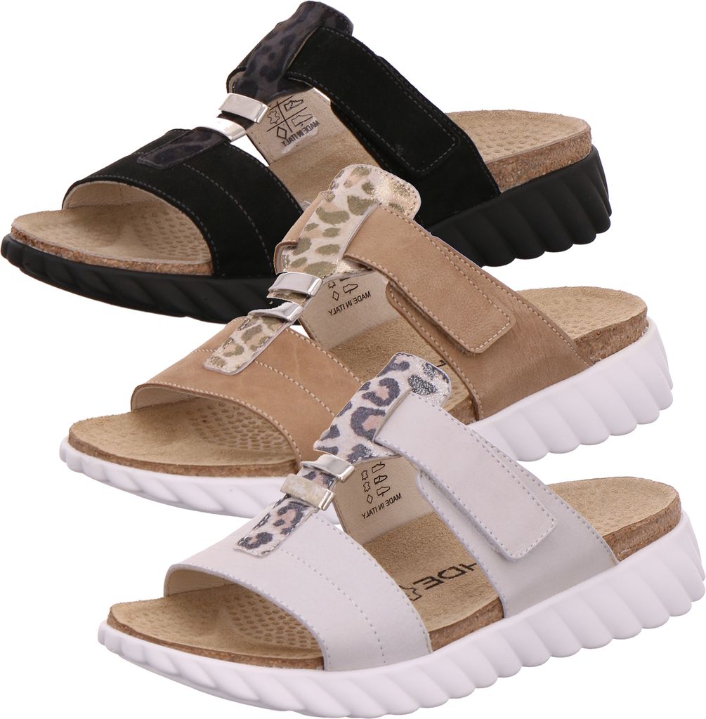 Rohde 5330 Lana Damen Pantoletten Clogs Leder, Größe:37 EU, Farbe:Braun