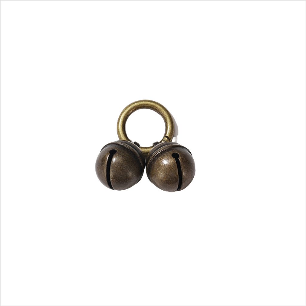 INF Stilvolle antike Bronze-Haustierglocke für Halsbänder und Taschen