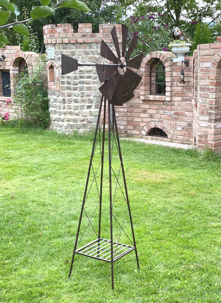 Moulin à vent résistant aux intempéries avec roulement à billes de 170 cm