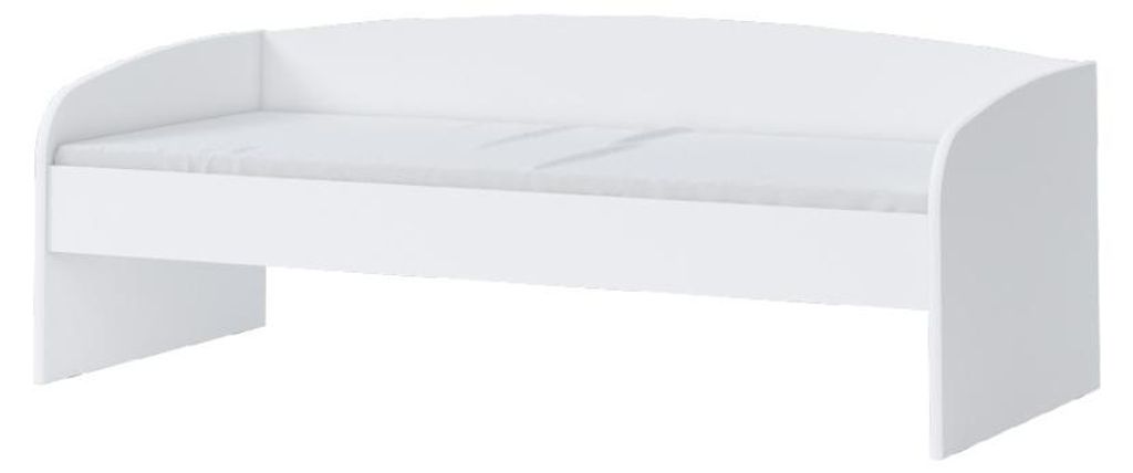 Einzelbett / Gästebett 01, Farbe: Weiß - Liegefläche: 90 x 200 cm (B x L)