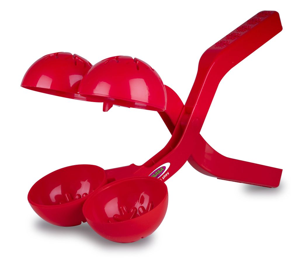 JAMARA Snow Play Schneeballzange Duo 38cm rot