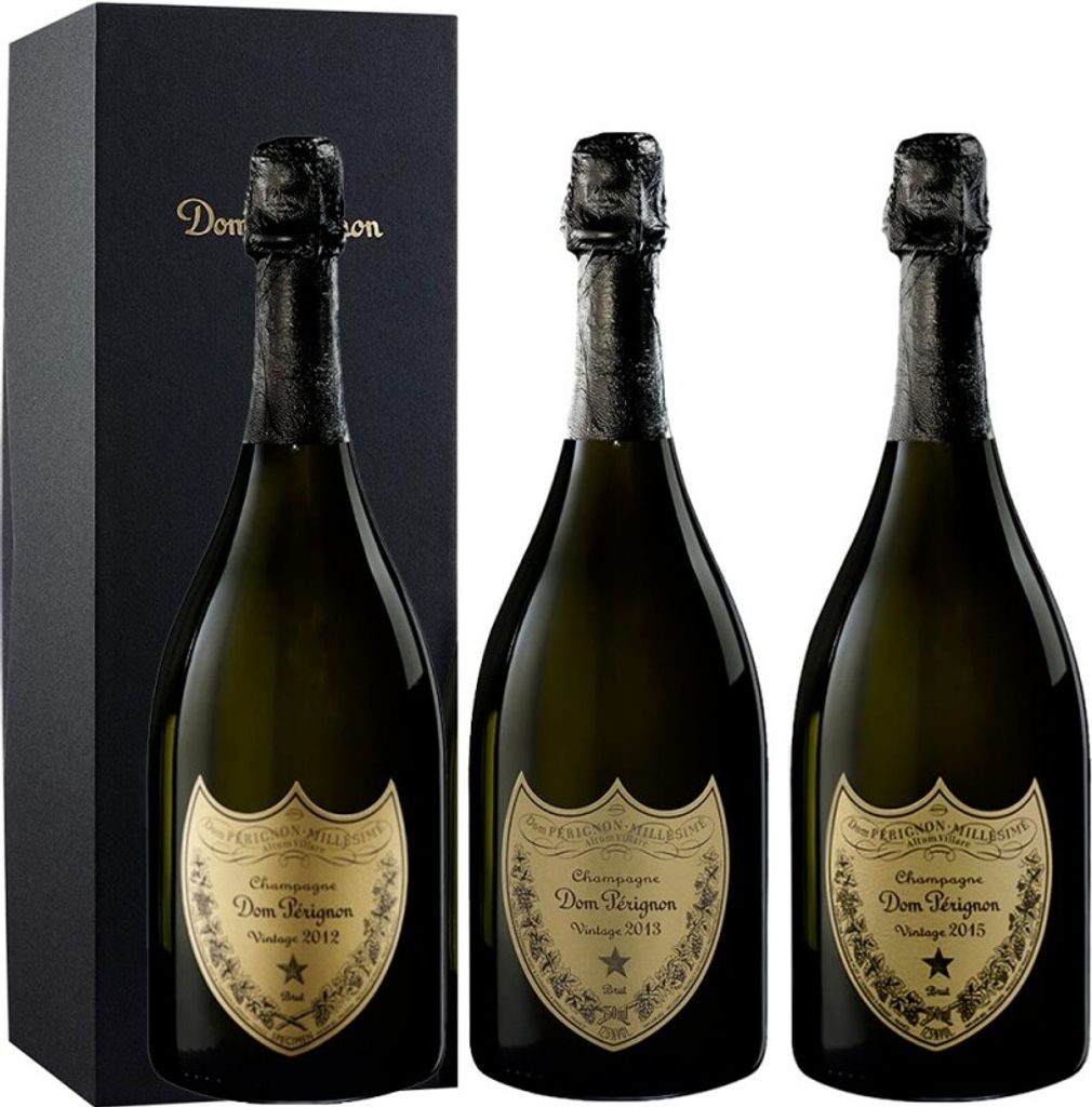 Pack Dom Pérignon Golden Vintages 2012, 2013 & 2015 Champagner Frankreich Champagner 225 cl 12.5 %