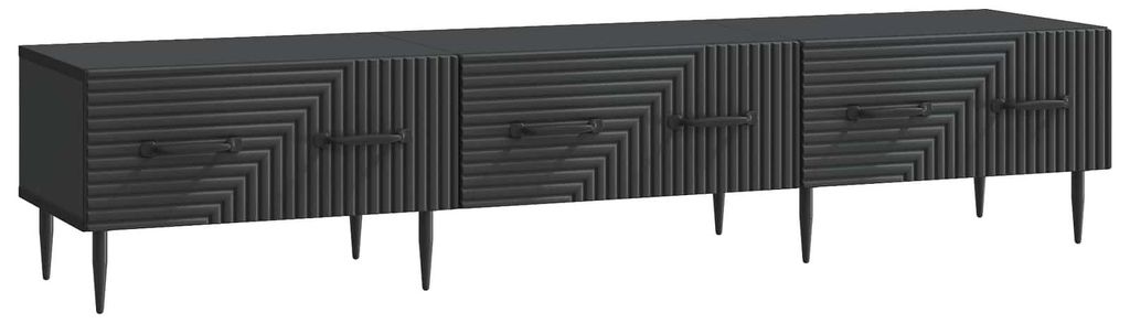 TV-Schränk Schwarz 147 x 34,5 x 30 cm Holzwerkstoff
