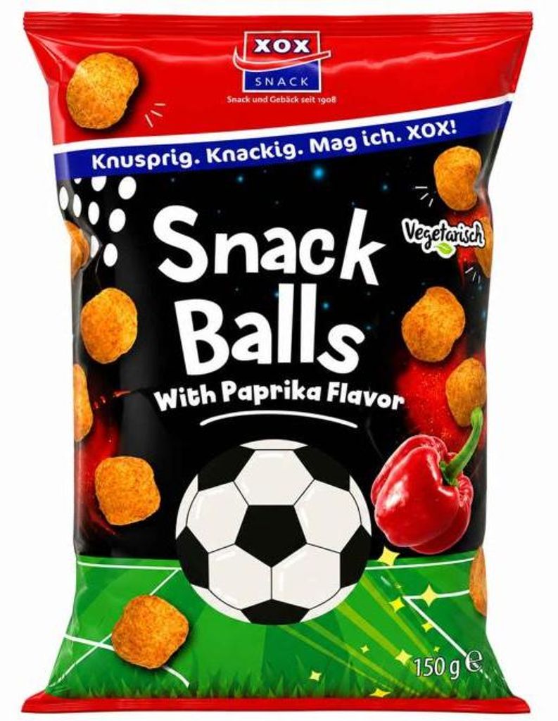 XOX Snackballs Paprika 150g Produktbild 