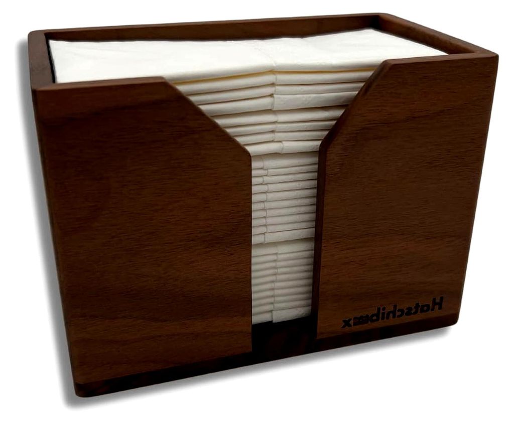 Taschentücherbox aus Walnussholz - Nachfüllbare Tücherbox