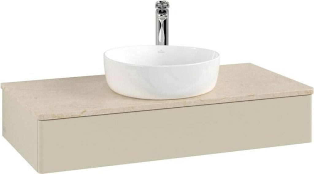 V&B Waschtischunterschrank ohne Frontstruktur, mit Beleuchtung Antao 100x19x50cm, WBP botti., si Gr m Lac