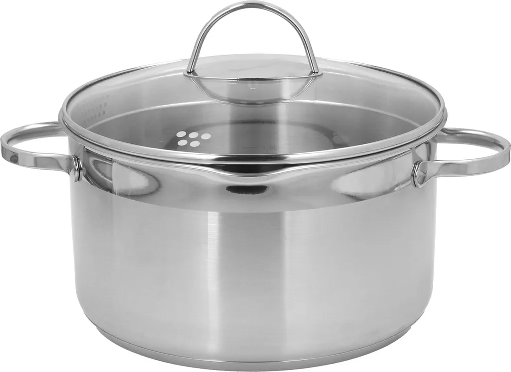 Pentola per Zuppa 1,5 L/50 oz Con Doppio Manico e Coperchio, in Vetro