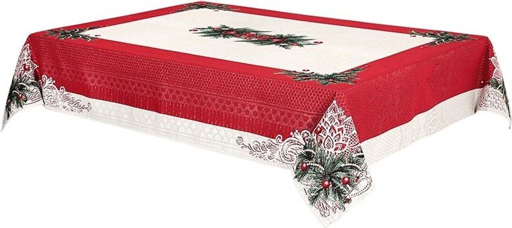 Home of Christmas Wandteppich Weihnachtstischdecke Fröhliche Weihnachten (Glitzernde) 140x260 cm