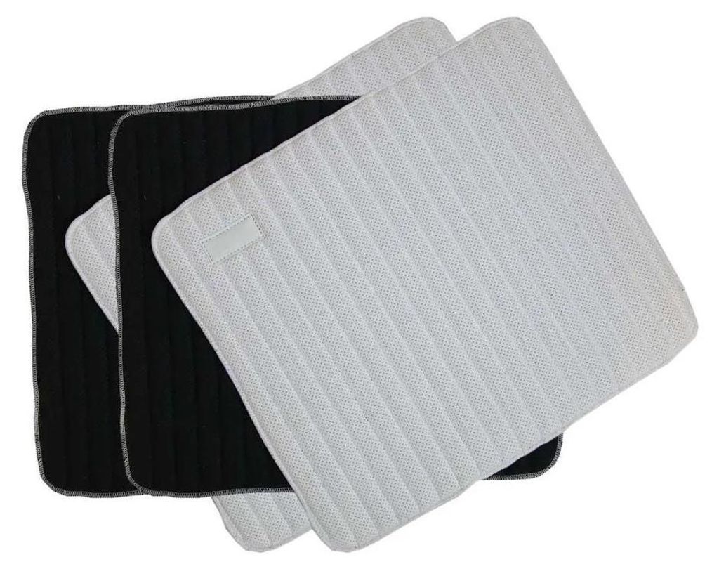 Kentucky Horsewear Bandagierunterlagen Absorb Weiß-Schwarz 45 x 40