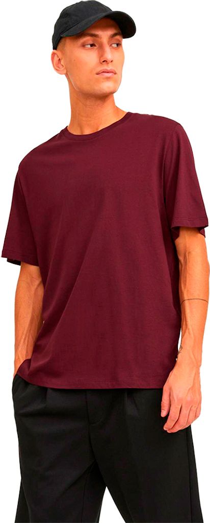 Jack & Jones Organic Basic Kurzarm-t-shirt Rot,Lila L Mann Rot,Lila L