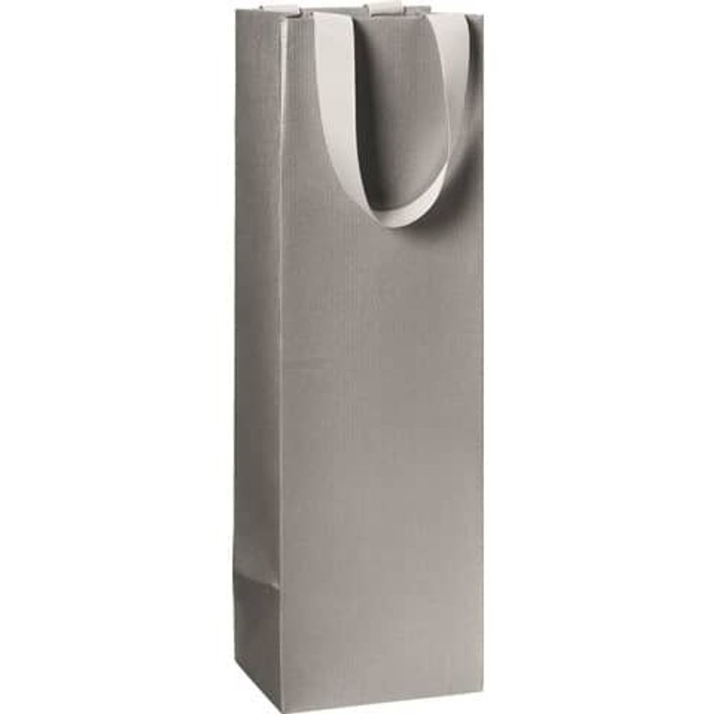 Stewo 2546782196, Geschenkverpackungstasche, Silber, Einfarbig, Papier, Herzlichen Glückwunsch, Grau