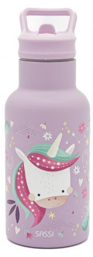 Trinkflasche Tiere - 21 x 7 cm - Rose | by Sassi Junior Produktbild 