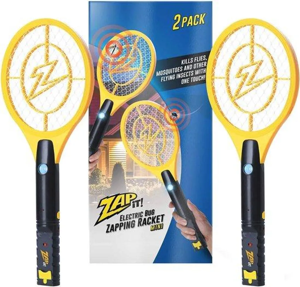 Tapette à mouches électronique rechargeable 4000V avec éclairage LED
