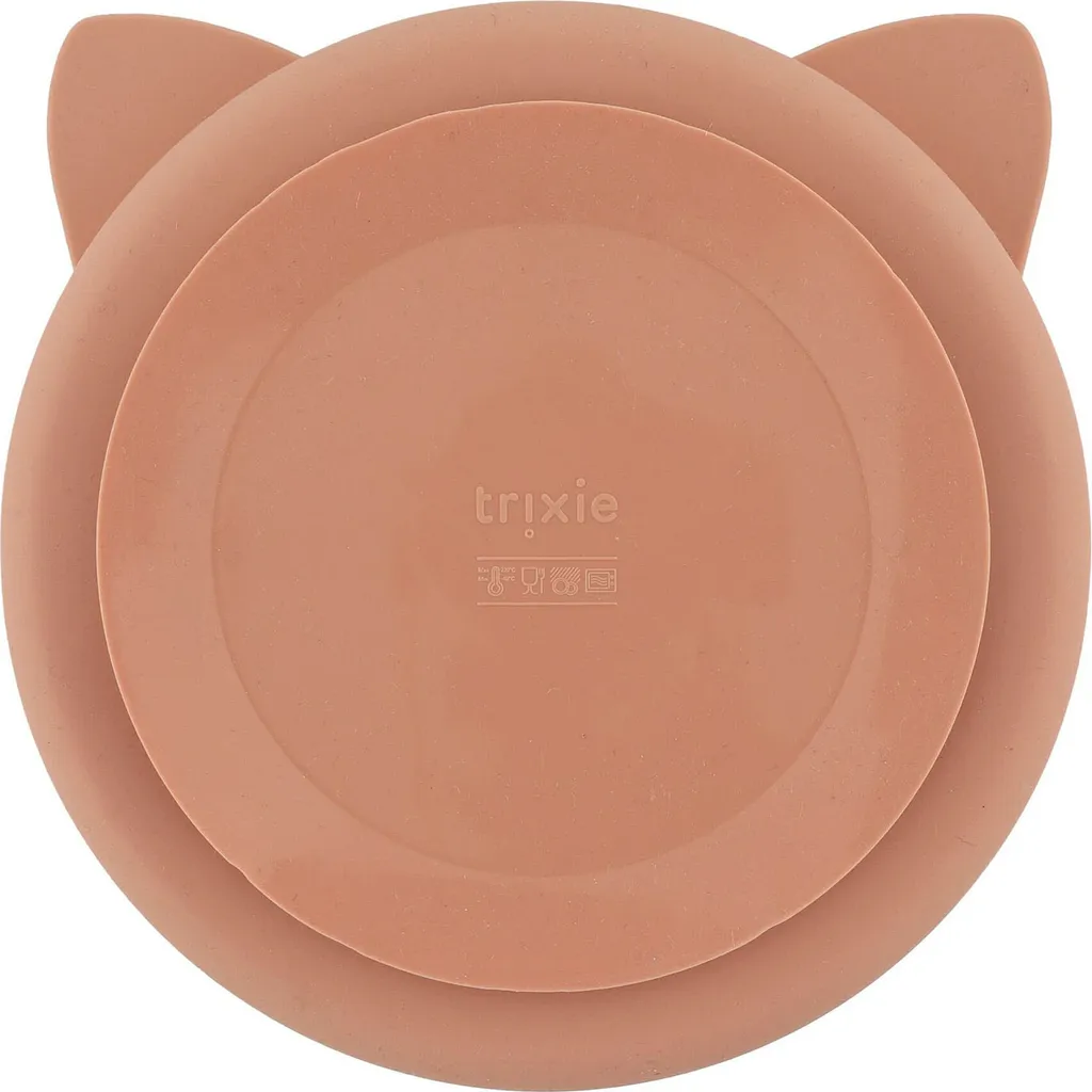 Assiette Bébé en Silicone Ventouse Madame Chat Trixie Multi-Compartiments
