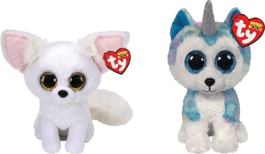 Ty - Stofftiere - Beanie Boo's - Phoenix Fox & Helena Husky