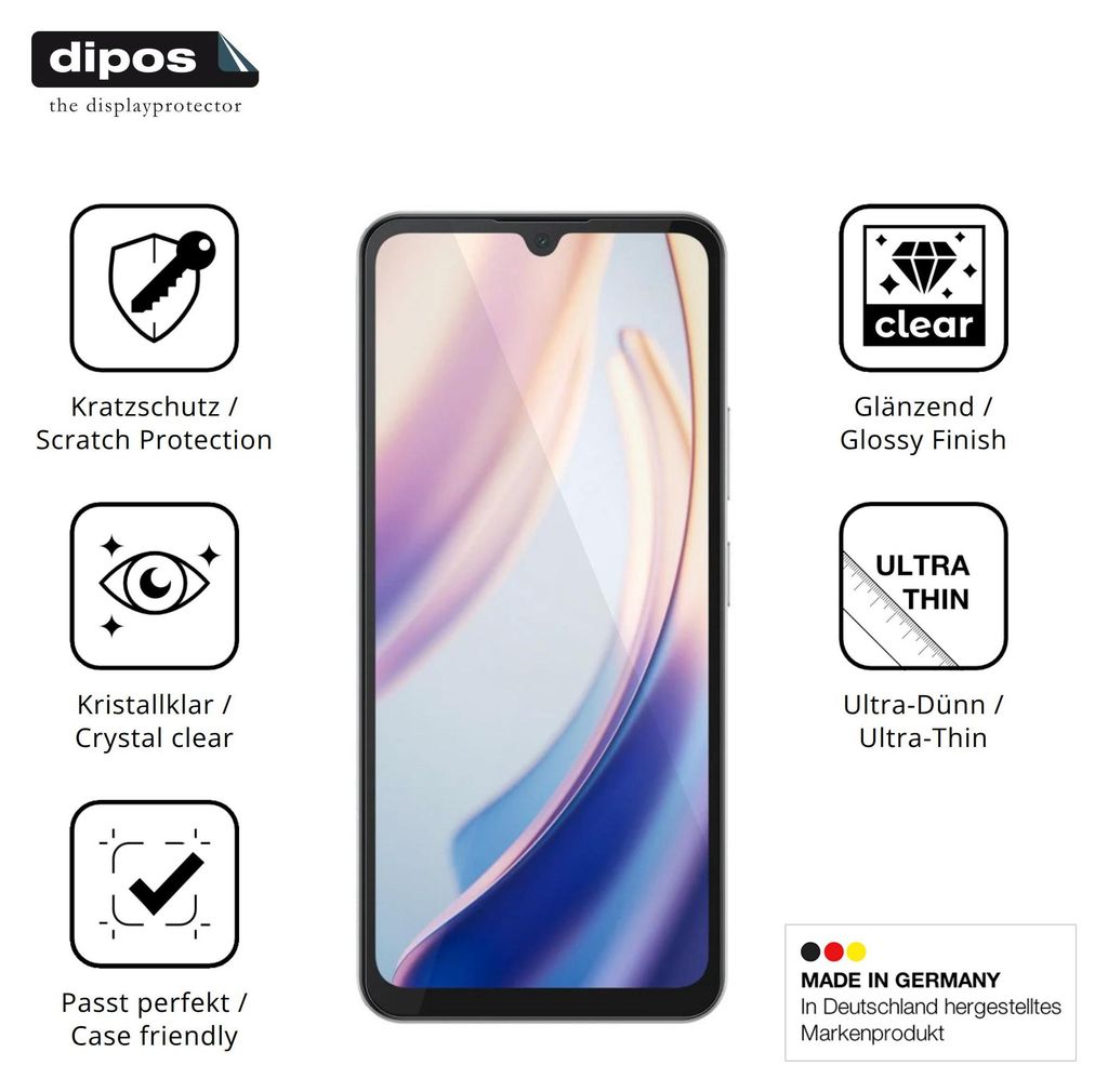 4x Schutzfolie für Doogee M30 Pro klar Displayschutzfolie Folie Display Schutz dipos
