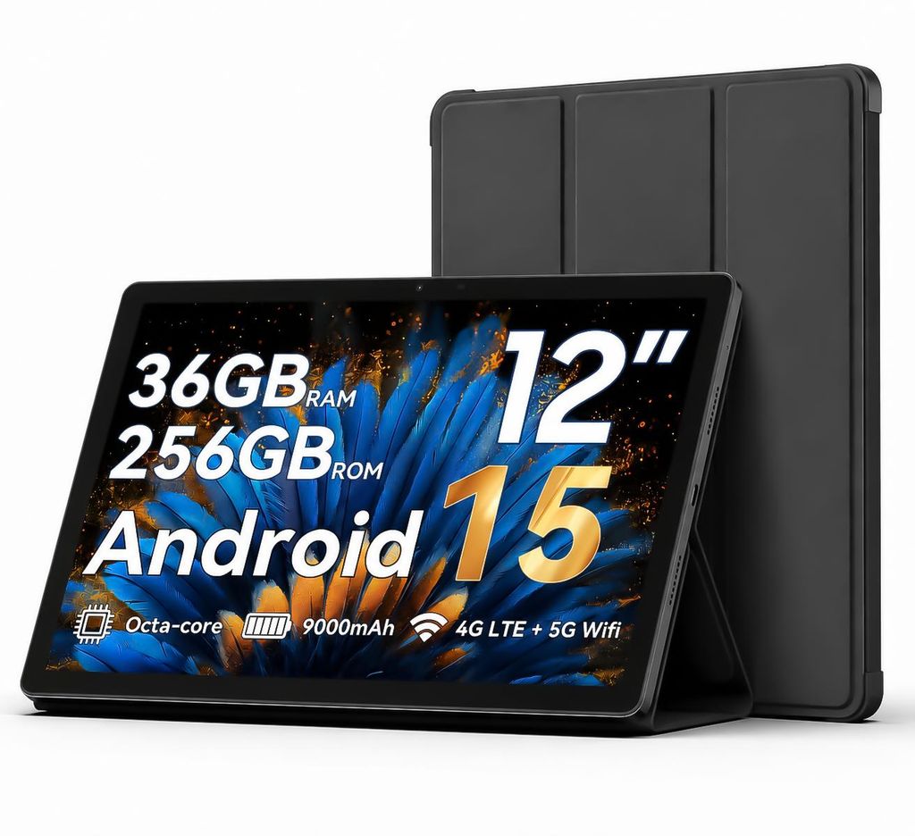 Blackview Mega2, 2025, 12 Zoll, Display 2K, Tablet FHD, Immagine del prodotto 