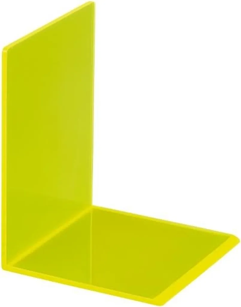 Serre-livres Antidérapant Acrylique Jaune Neon - Finissez-en avec le désordre