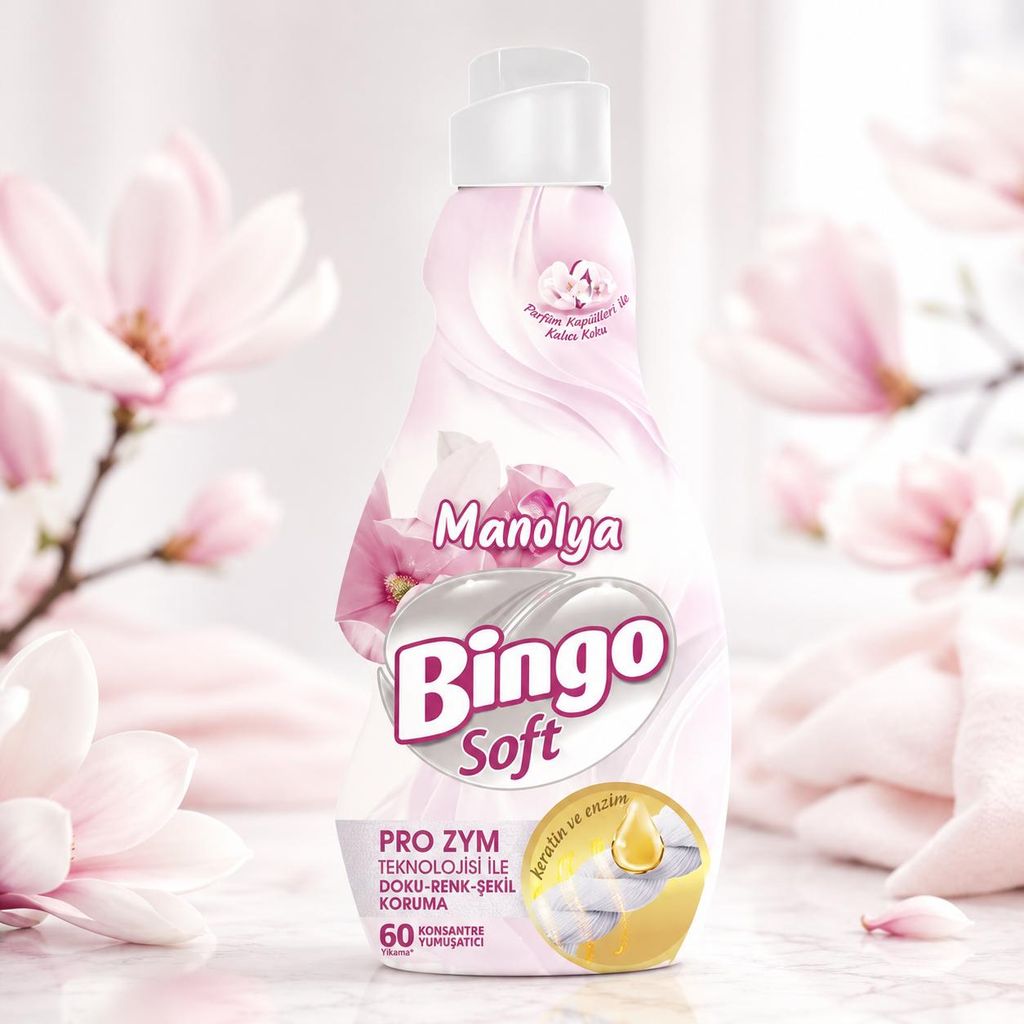 Bingo Soft Weichspüler Manolya 1440 ml Produktbild  KI-generiertes Bild