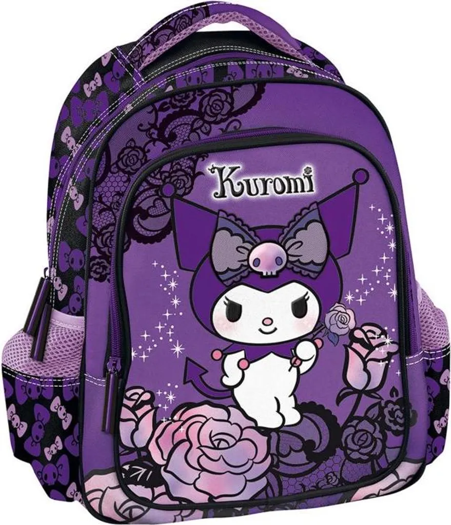 Zaino Asilo Kuromi Viola con Coulisse - Sacca per Bambini Leggera