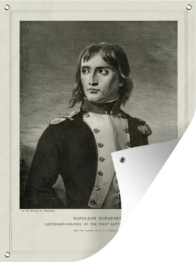 MuchoWow 60x80 cm Outdoor-Poster Gartendeko Sichtschutz Garten Poster für den Garten Antike Illustration von Napoleon Bonaparte