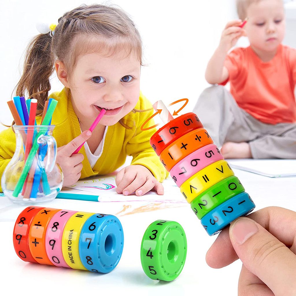 Stück Lernspielzeug Mathematik Rechenrolle Einschulung Mathe Lernen Arithmetik Spielzeug Schulanfang Schulkind Schuleinführung Geschenk Weihnachten