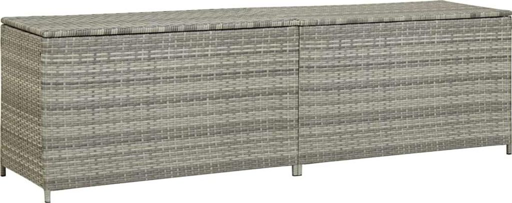 vidaXL Gartenbox Poly Rattan 200x50x60 cm Grau Obrázek produktu 