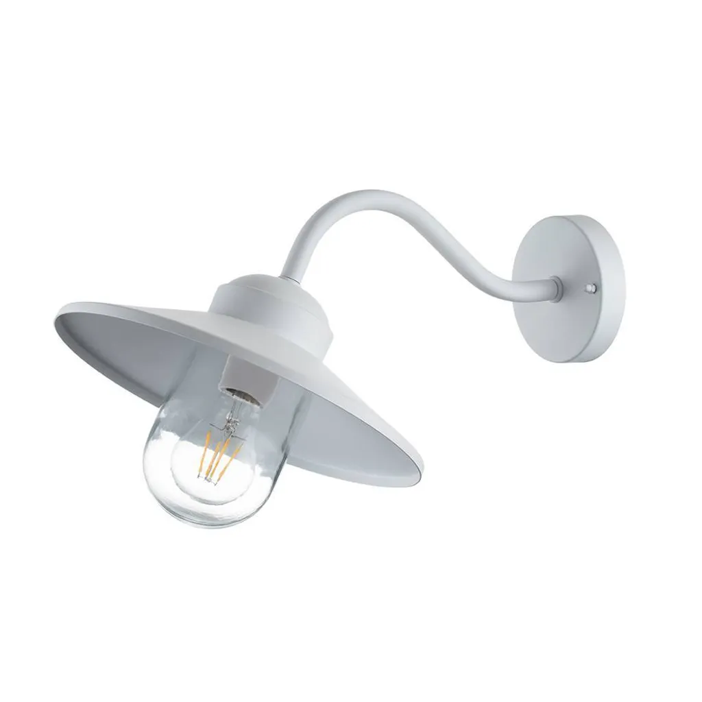 Applique murale extérieure blanche E27 60W Klampenborg Elstead Lighting - 6