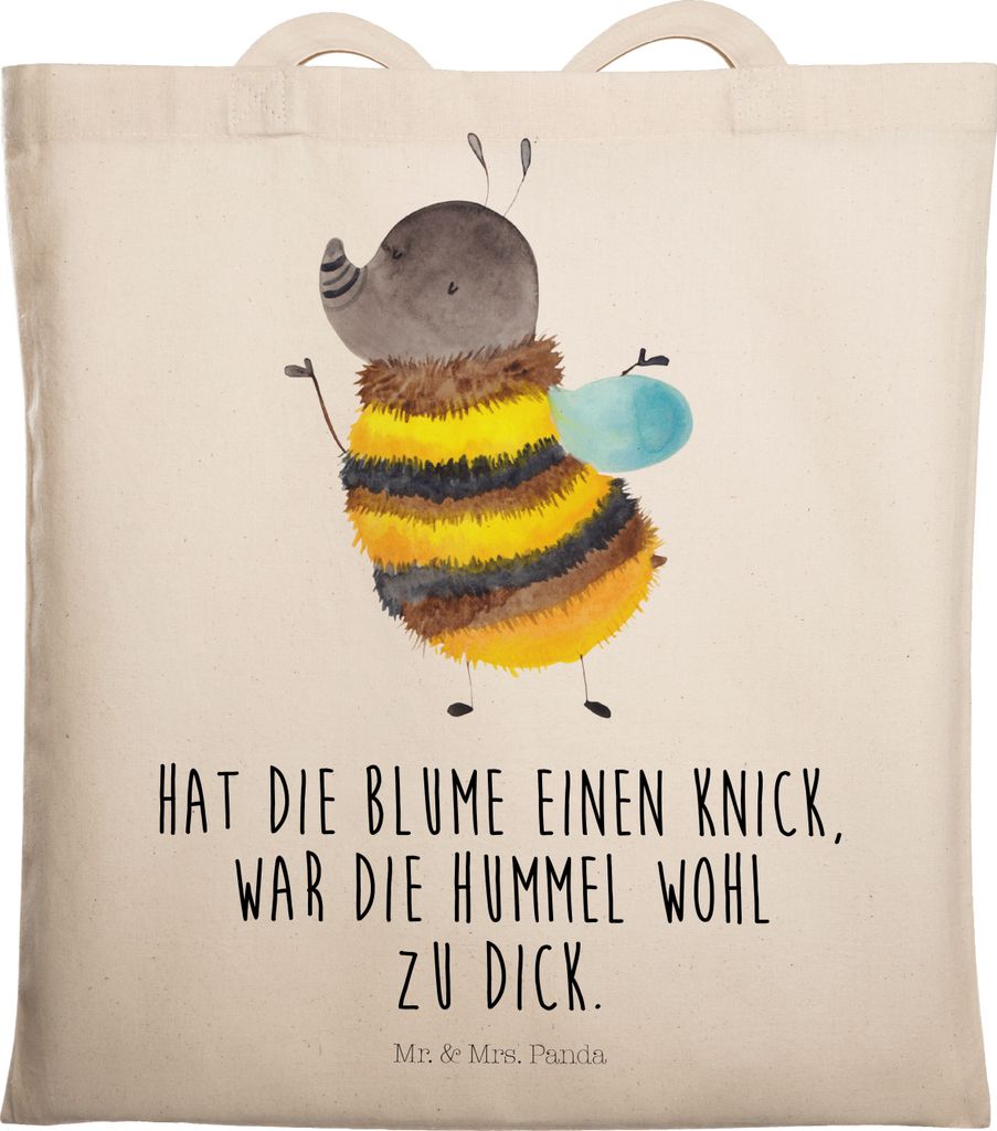 Mr. & Mrs. Panda Tote Bag Hummel flauschig - Transparent - Geschenk, Lustige Sprüche, Shopping Tasche, studententasche, Jutebeutel, Biene, festiva...