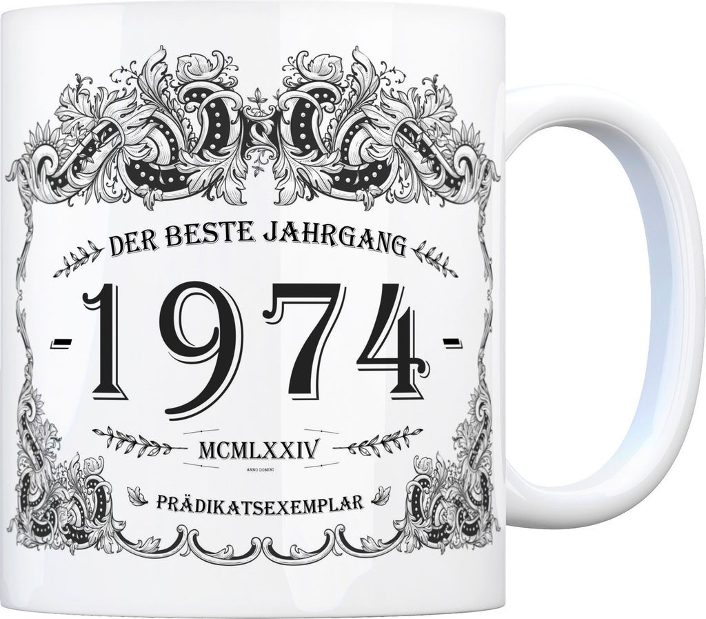 1974 der beste Jahrgang Kaffeebecher Tasse Kaffeetasse Geburtsjahr Geburtstag
