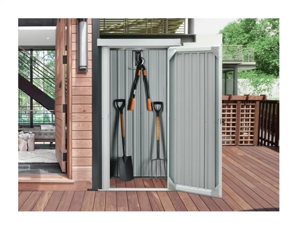 Petit abri de rangement extérieur 98 x 81 x 180 cm pour outils et vélo