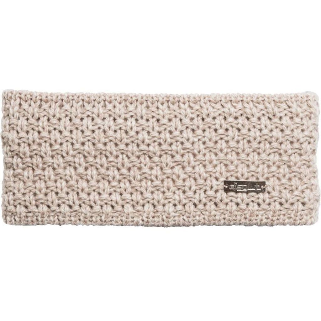 Eisglut Strickstirnband Linnl mit Fleece-Innenband , beige, Gr. Einheitsgröße