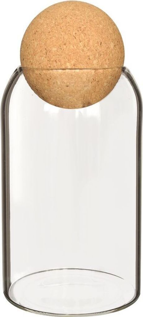 Flaschengarten mit Korken wählbar in 19, 24 und 29cm, Ø8,5 cm | Pflanzenterrarium , Größe:h.19 Ø8.5cm