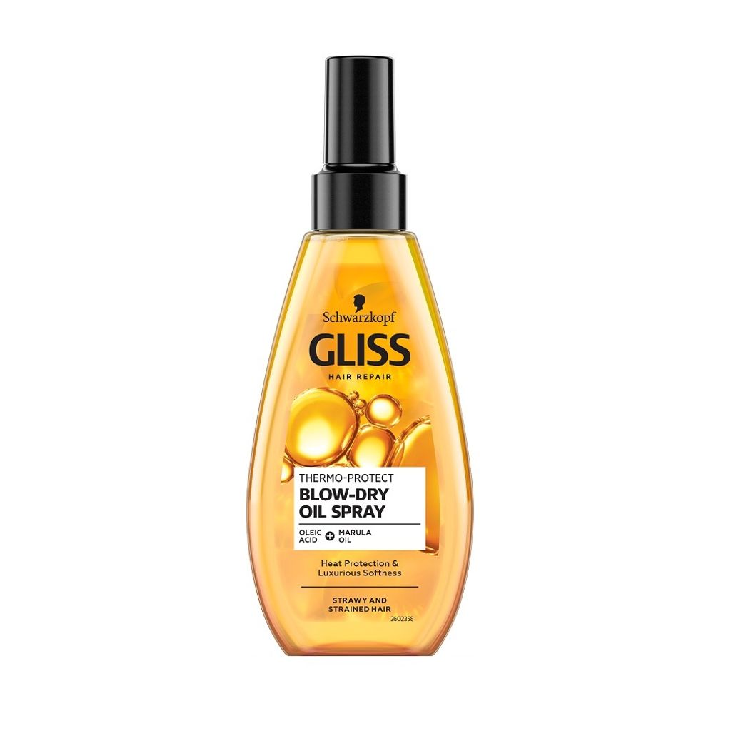 Schwarzkopf Gliss Blow-Dry Oil Spray, Termoochronny olejek Zdjęcie produktu 