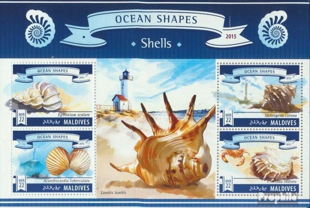 Briefmarken Malediven 2015 Mi 5835-5838 Kleinbogen (kompl. Produktbild 