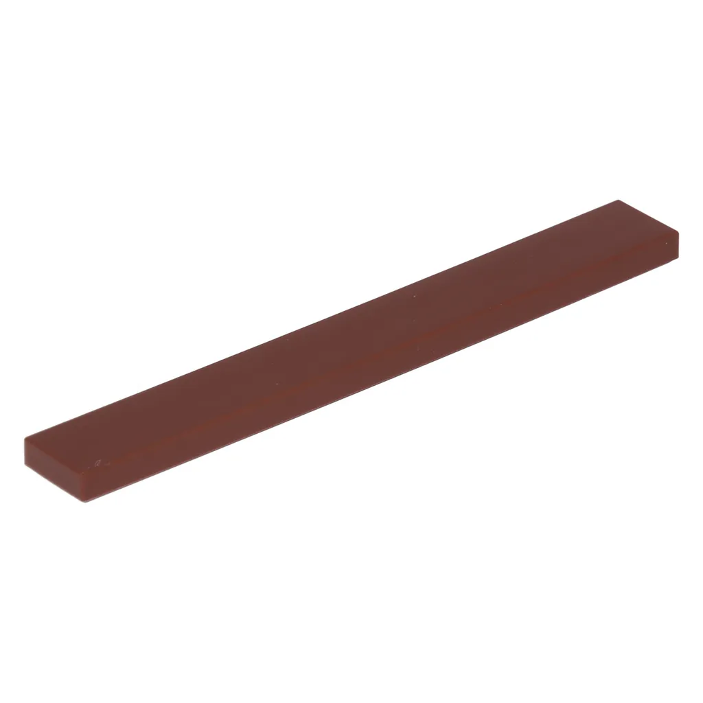 Lego 4162 Tuiles 1x8 Brun Rouge - Lot de 250 Pièces de Finition Lisses