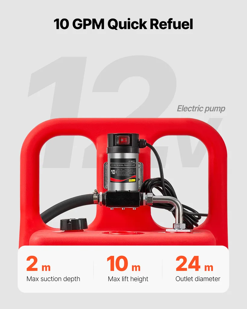 Cuve à carburant portable 121L pour ravitaillement agricole - 3