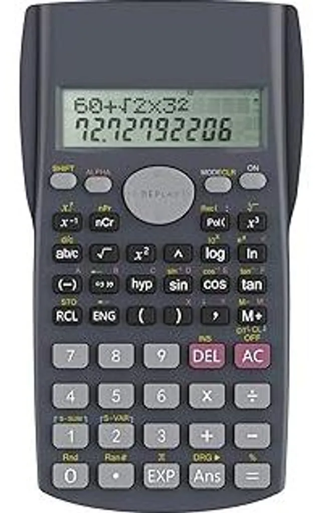 Helect Calcolatrice Scientifica 240 Funzioni - Display 2 Righe per Scuola