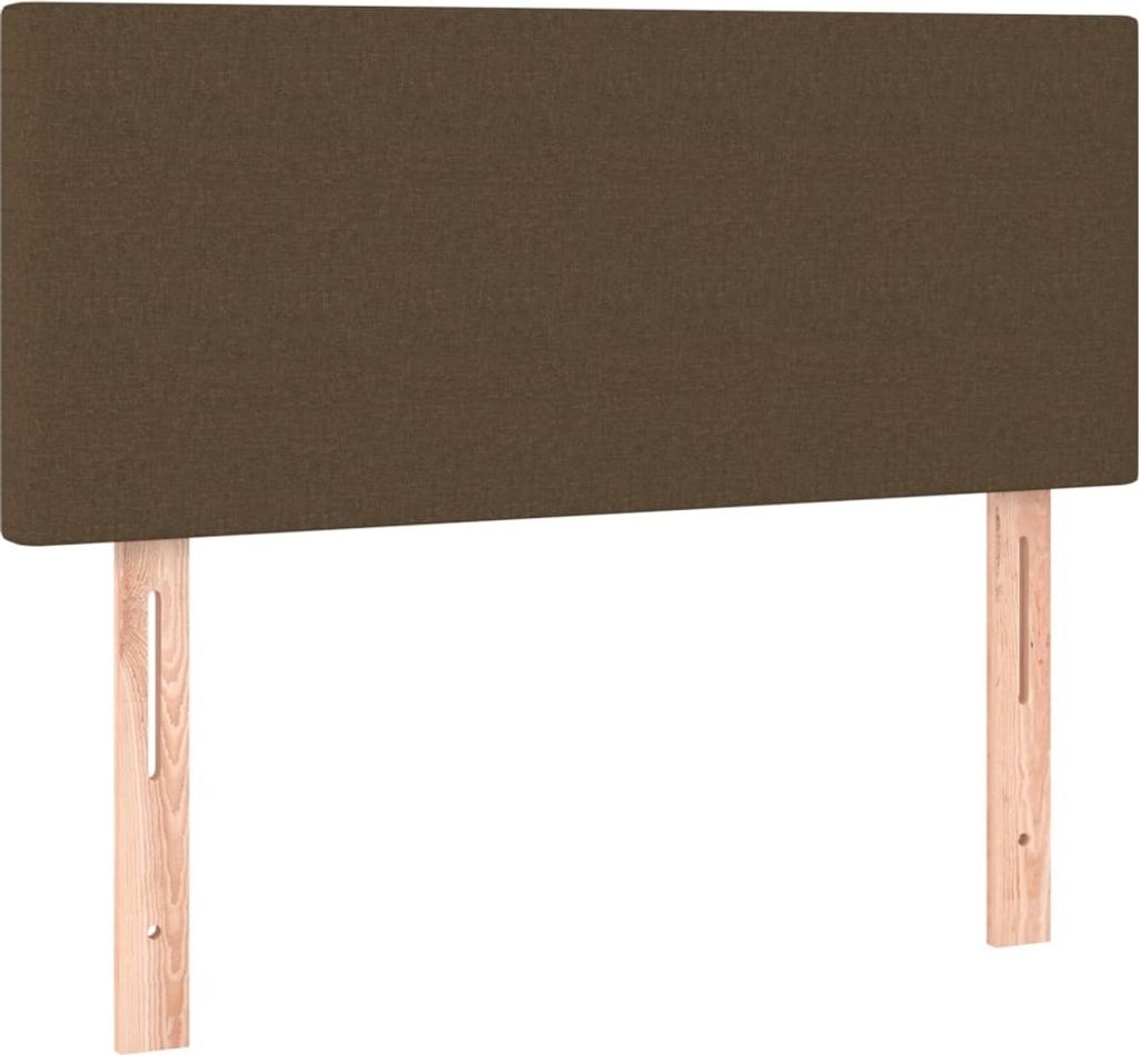 Kopfteil Dunkelbraun 90x5x78/88 cm Stoff