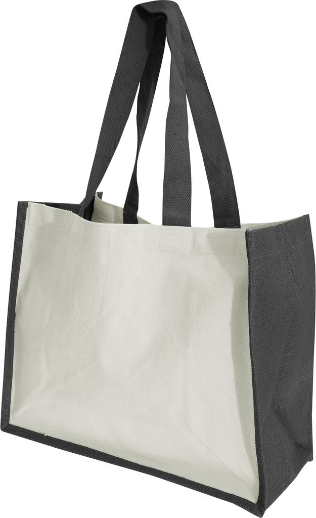 Westford Mill Printers Jute-Tasche / Shopper / Einkaufstasche, 21 Liter BC3348 (Einheitsgröße) (Schwarz)